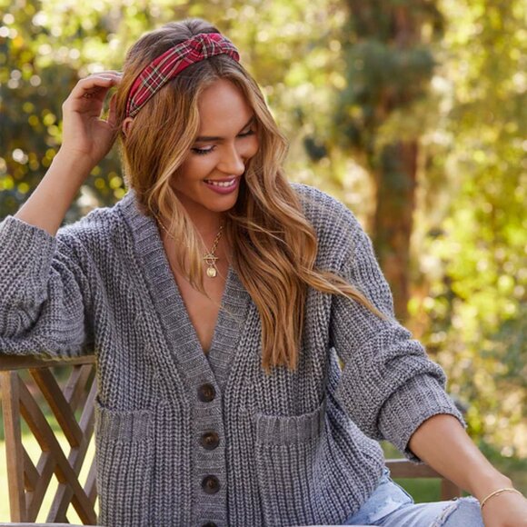 Vici Traditions Plaid Twist Headband NWT - Picture 2 of 3